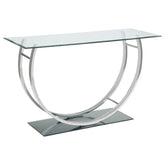 Coaster Danville U-shaped Sofa Table Chrome Model 704989